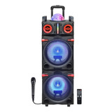 Parlante Bluetooth Microlab Disco Vibranium 8000w Mod 9106