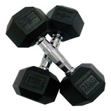 Mancuernas Hexagonales Encauchadas 7,5kg Set X2 Sportfitness