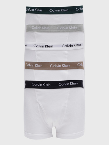 Pack 5 Bóxers Trunk Cotton Classics  Blanco Calvin Klein