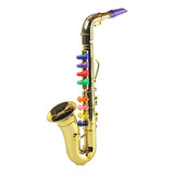 Toca Saxofón Con 8 Teclas De Colores Instrumento Musical Tem