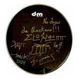 Drumhead Moderatto Firmado Autografiado