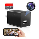Mini Camara Cargador Espia Hd Wifi 1080p + Memoria 128gb