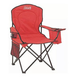 Silla Plegable Coleman Camping Enfriadora Director Grande Color Rojo