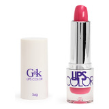 G&k Labial En Barra, Color Intenso, Acabado Matte, Indeleble Color Fuxia