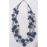 Collar Bolas Negras