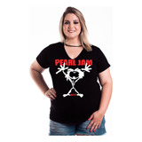 Camiseta Banda Pearl Jam Plus Size Feminina Rock Premium 