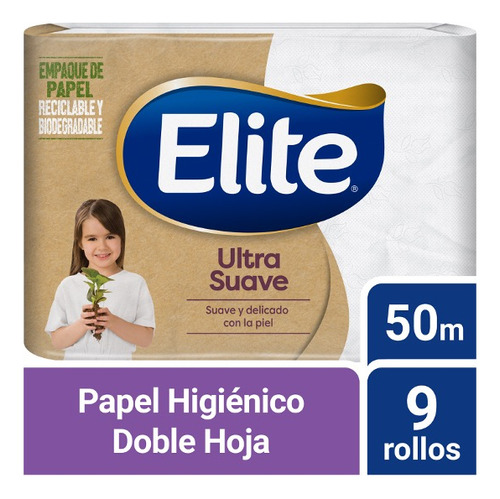 Papel Higiénico Elite Ultra 9 Un 50 Mt