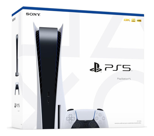 Sony Playstation 5 825gb Color  Blanco Y Negro + 3 Juegos
