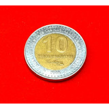 Antigua Moneda Uruguay 10 Pesos Año 2000 José Artigas