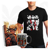 Kit De Regalo Naruto/mug Magico/camiseta/cuaderno