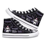 Lindo Zapato Casual De Lona Con Estampado De Dibujos Animado