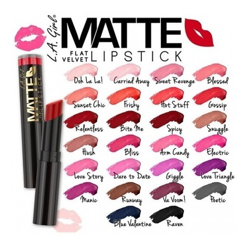 Labiales Matte L.a Girl Originales Importados Usa