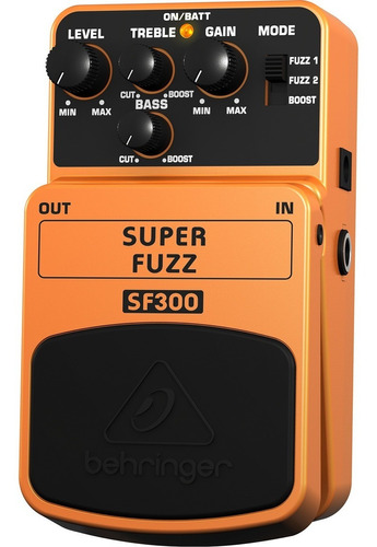 Behringer Sf-300 Pedal Super Fuzz Totalmente Nuevo Color Naranja