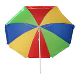 Sombrilla Playa Playera Parasol Camping Multicolor 180 Bolsa