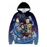 Sudadera Con Capucha De Anime Demon Slayer, Abrigo De Manga