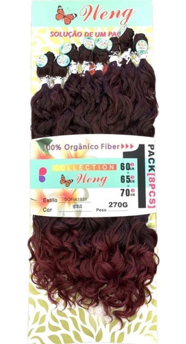 Cabelo Orgânico Weng -  Sofia 70cm - 270gr + Brinde