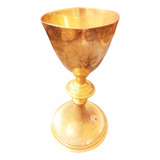 Antiguo Caliz Plata Maciza Gold Filled Baño Oro 24k 322 Gr