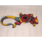 Iguana Decorada A Mano (artesanía)