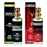 Kit 2 Perfume Animals 521 Vip Men Masculino Amakha Paris