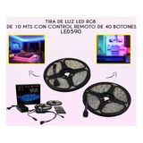 Tira De Luz Led 10 Metros 2835 Grb Control De Bluetooth(40 B