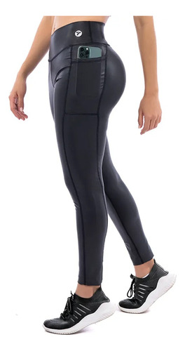 Licra Efecto Cuero Deportiva Mujer