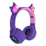 Audífonos Bluetooth Orejas De Gato Diadema Niñas