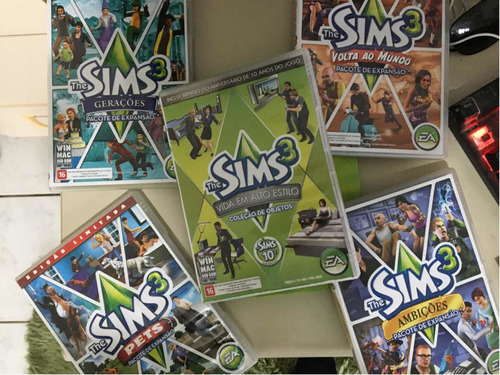 The Sims 3 Pc/mac Edição Colecionador E  5 Expansões 