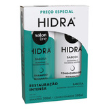Kit Hidra Shampoo + Cond Restauração Com Babosa E Querarina