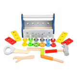 Tool Box Toys Building Blocks Juego De Herramientas De Mader