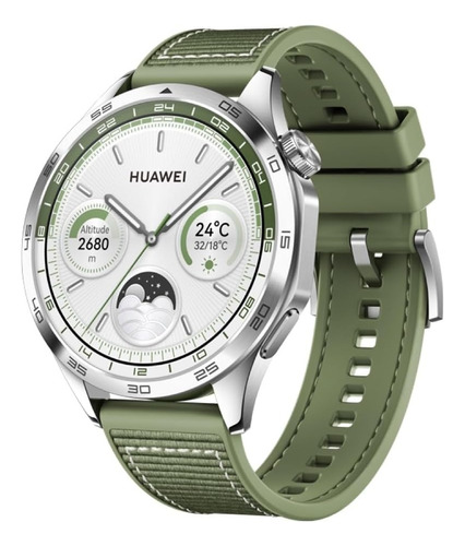 Reloj Inteligente, Huawei Watch Gt 4,46 Mm, Tejido Verde