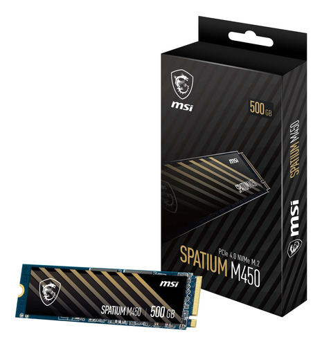 Disco Solido Msi Spatium M450 500gb Pcie 4.0 Nvme M.2