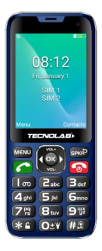 Celular Senior Tecnolab Boton Sos Tl487 Adulto Mayor