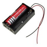 Porta Pilas 2 X 18650 Con Cables 3.7v