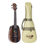 Ukulele Seizi Bora-bora Plus Pineapple Concert Elétrico Bag