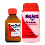 Resina Acrílica Blue Dent Kit 120ml + 250g Rosa