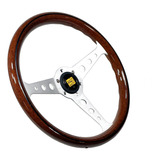 Volante 350mm Silver Spoke 6 Agujeros Premium