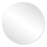 Espelho Multiuso Lapidado Redondo 40cm E2g Design Wt Cor Branco Cor Da Moldura N/a