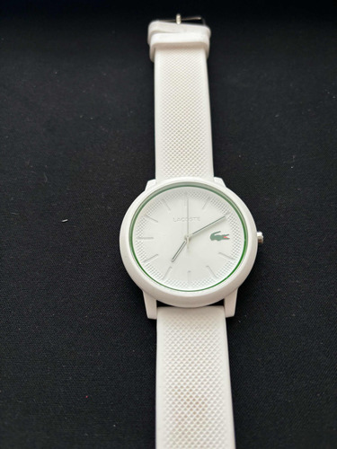 Reloj Lacoste Blanco Logo Verde Original