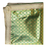 Telón Decorativo Verde Puja Chunari (tamaño De 40 X 1...