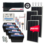 Kit Solar 2400 Watts Lth Inversor 1000w Onda Pura Pwm Sd