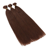 50g 55cm Cabello Humano Brasileño Marrón #4