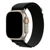 Pulseira Alpine Loop Para Apple Watch Ultra 49/45/44/42 Mm Cor Preto Largura 21