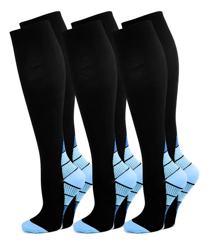 3 Pares Calcetines De Compresión (20-30 Mmhg) Para Várices | MercadoLibre