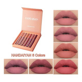 . Handaiyan Lip Gloss Matte Long Wear 6 Color A