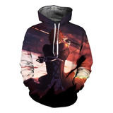 Anime Bleach Sudadera Con Capucha 3d De Manga Larga