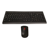 Combo Teclado Mouse Lenovo Essential Inalámbrico Negro Lat