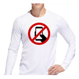 Remera De Hombre Señal No Usar Telefono Ml