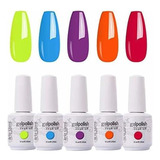 Esmalte De Uñas - Arte Clavo Gel Nail Polish Set, 5pcs X