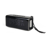 Parlante Radio Fm Reloj Bluetooth Tg-174