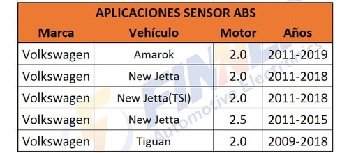 Sensor Abs Volkswagen Amarok New Jetta Tiguan Del. Izquierdo Foto 6